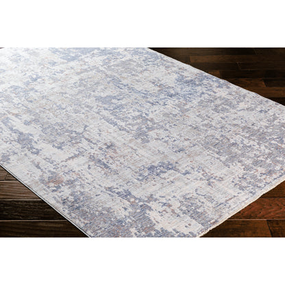 Palazzo Rug - 24139 by Livabliss in navy, denim, pale blue, brown, taupe, rose. Made from 70% polyester, 30% viscose in a unique style.