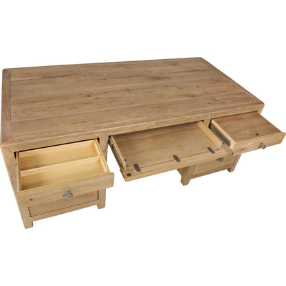 Driftwood Executive Desk by Hooker Furniture. Made from oak solids, oak veneers in a transitional style.