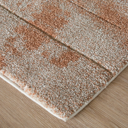 Gilmore GIL39UOF Rug by Feizy in ivory, orange, gray. Made from polypropylene in a unique style.