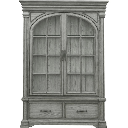 Madison Ridge China by Pulaski Furniture in bluff grey. Made from asian hardwood, oak veneers in a traditional style.