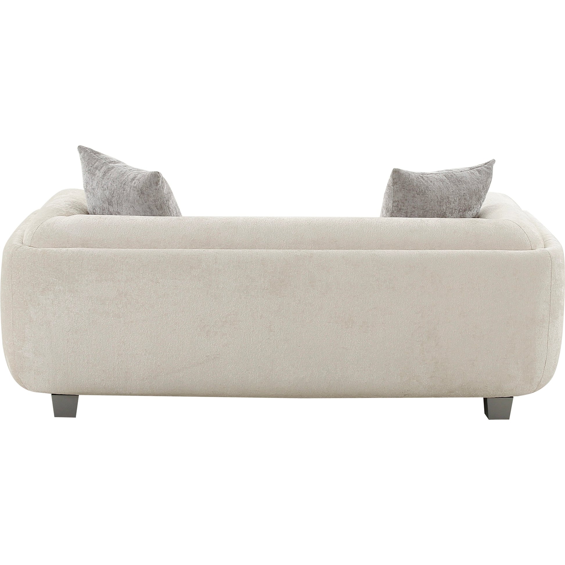 Bergamo Loveseat by Pasargad Home in ivory. Made from polyester in a modern style.