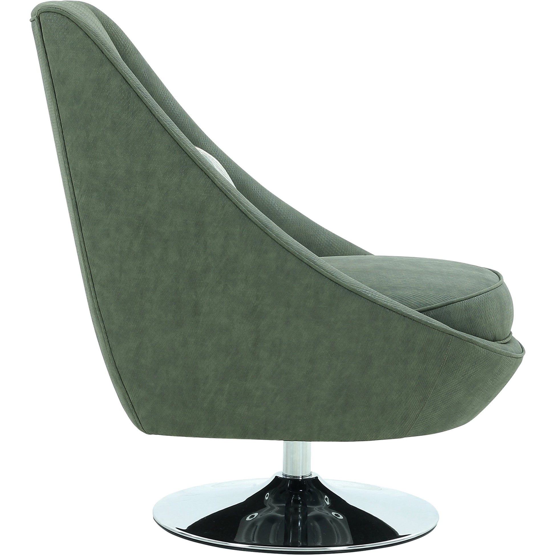 Mason Swivel Chair by Pasargad Home in green. Made from polyester in a modern style.