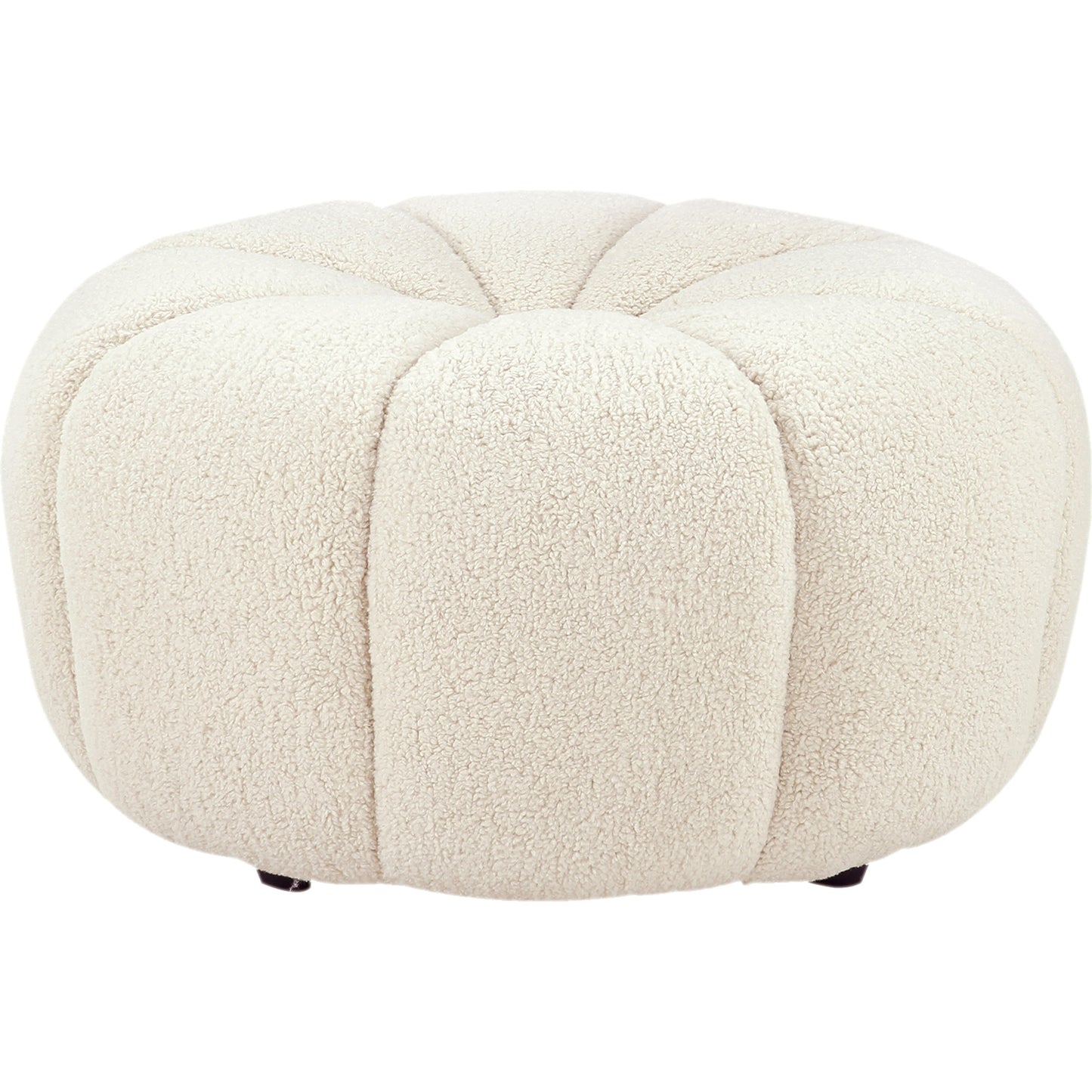 001 SI-1990636 | Primary Silo | Pompeii Ottoman by Pasargad Home in cream. Made from polyester in a modern style.
