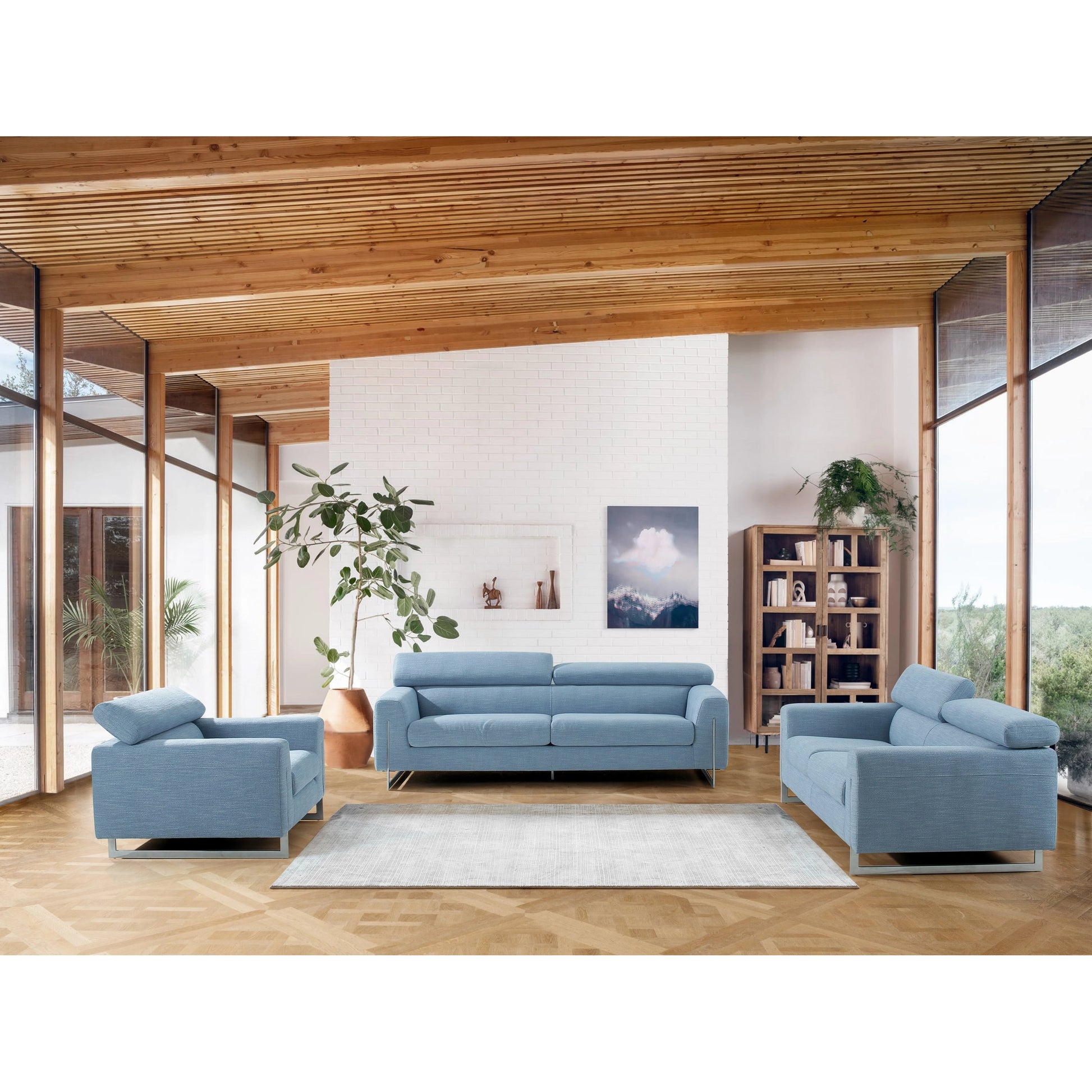 Serena Loveseat by Pasargad Home. Made from polyester fabric in a modern style.
