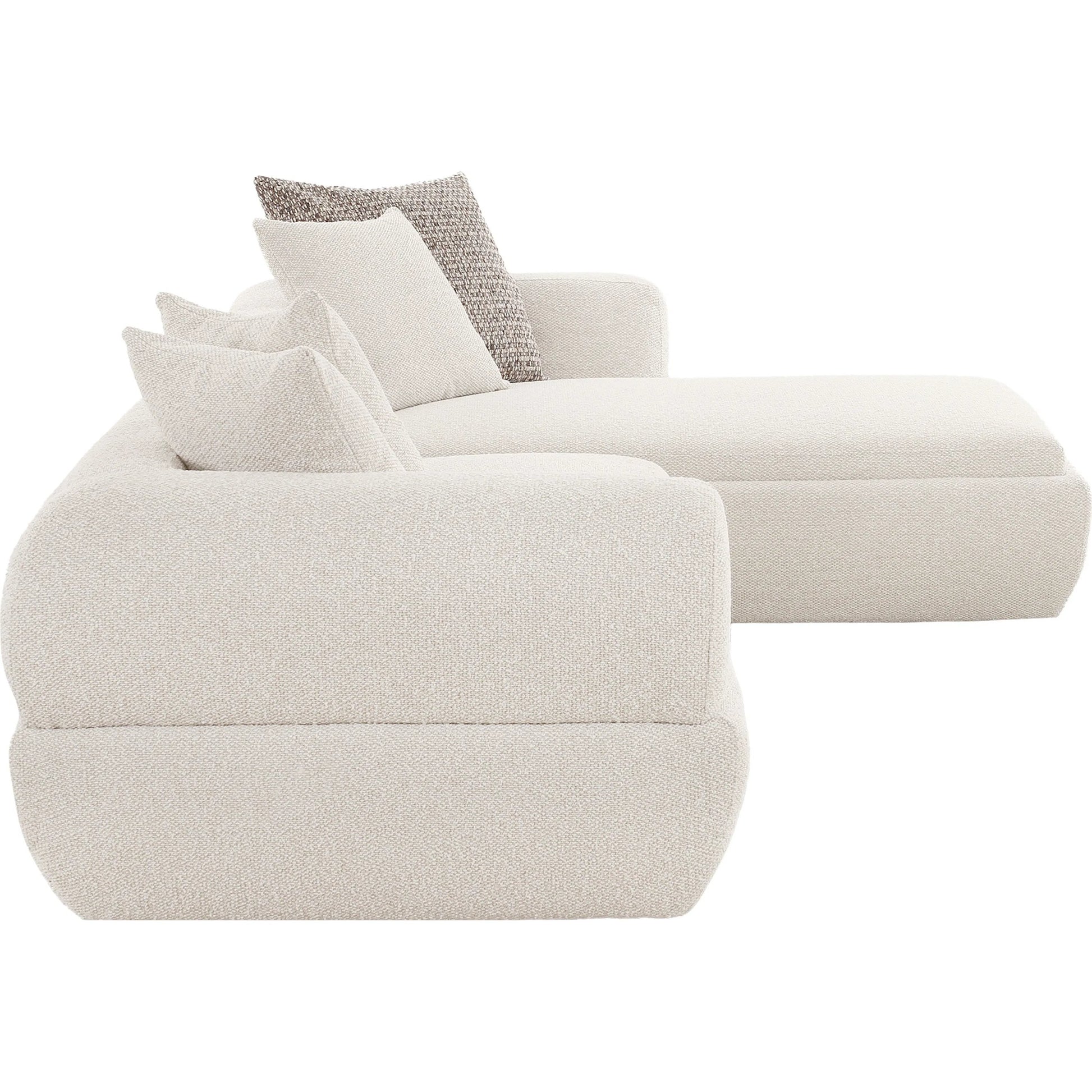 Amara Modern Sectional Sofa - PZW-24022 by Pasargad Home in beige. Made from polyester in a unique style.