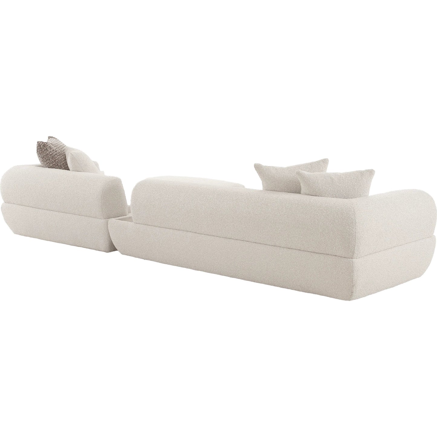 003 SI-2534670 | Additional Silo | Amara Modern Sectional Sofa - PZW-24022 by Pasargad Home in beige. Made from polyester in a unique style.