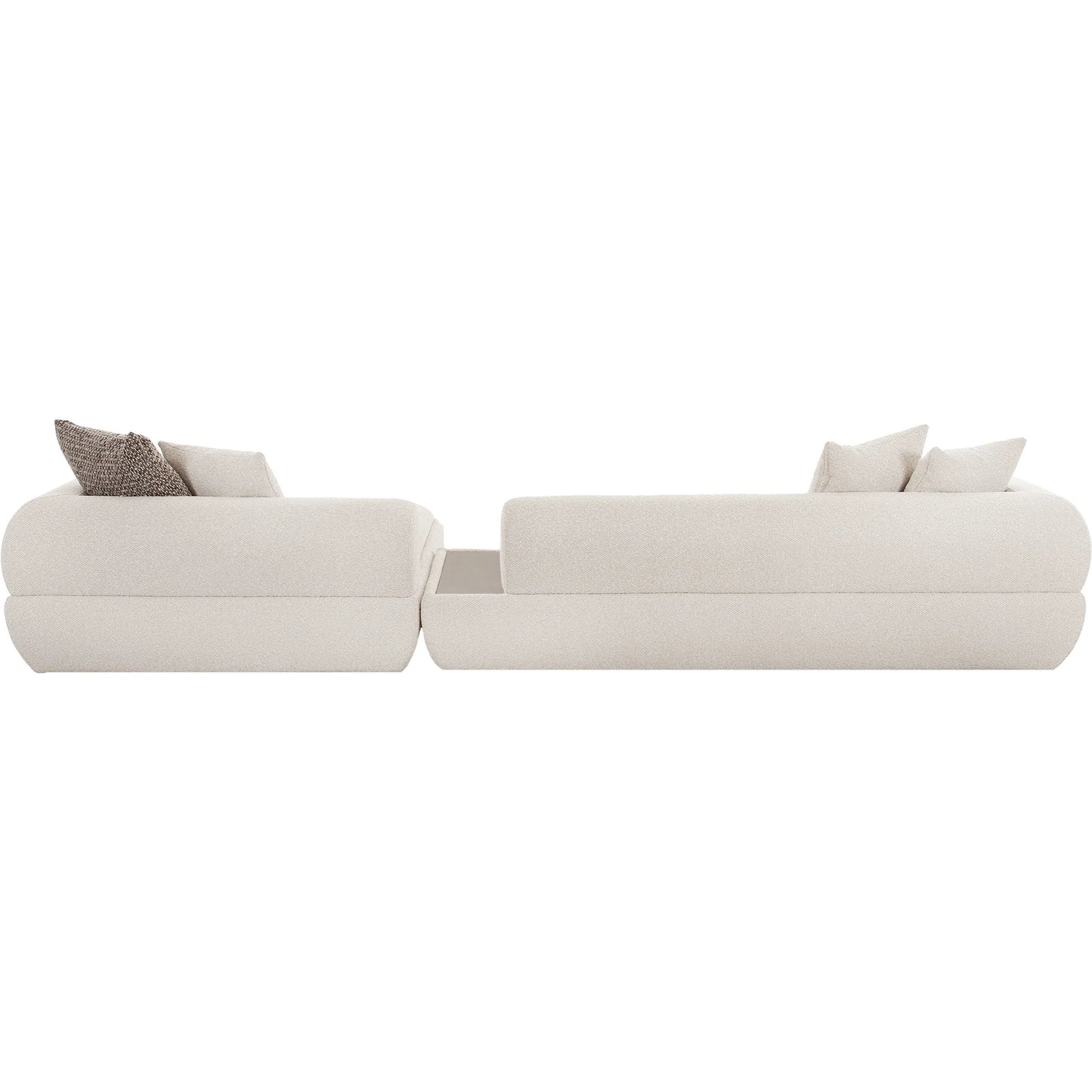 004 SI-2534670 | Additional Silo | Amara Modern Sectional Sofa - PZW-24022 by Pasargad Home in beige. Made from polyester in a unique style.