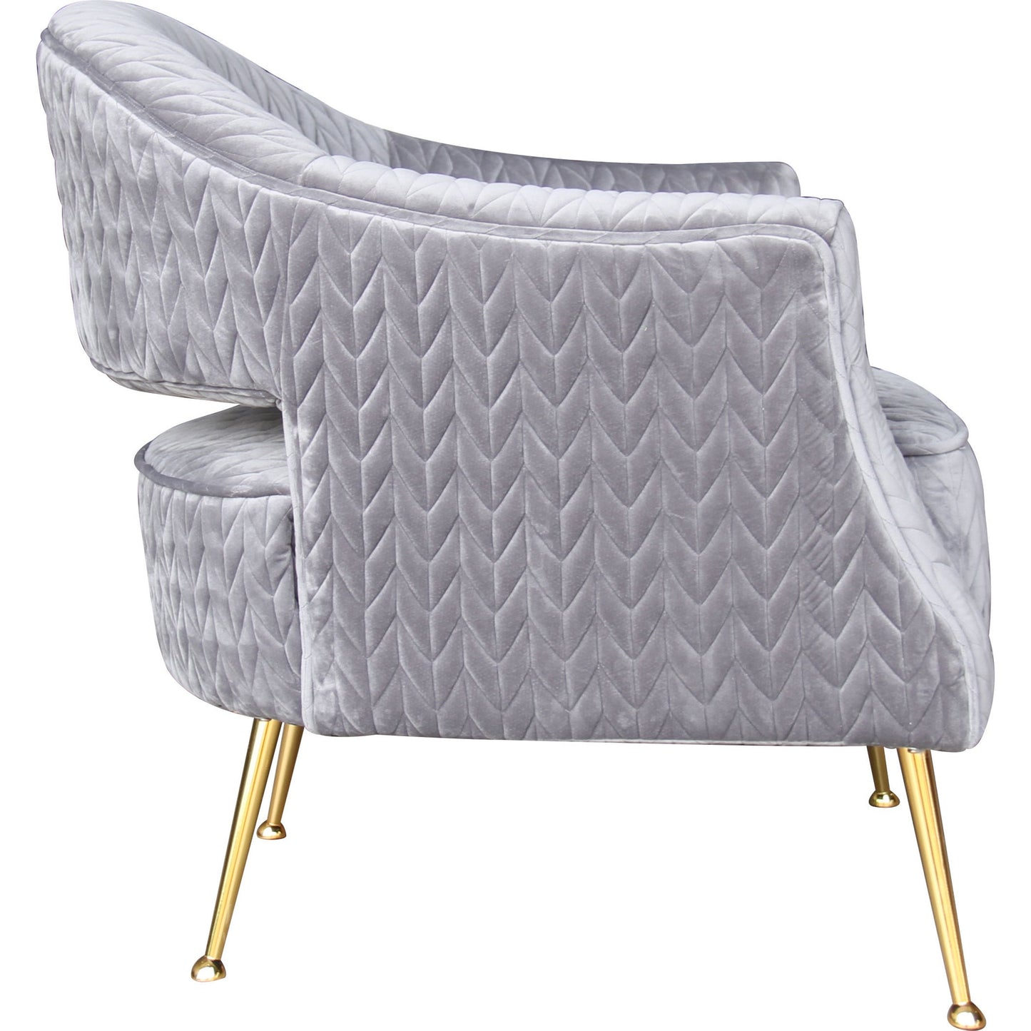 003 SR-700654 | Additional Silo | Lafayette Chair by Pasargad Home in gold and silver. Made from velvet in a modern style.
