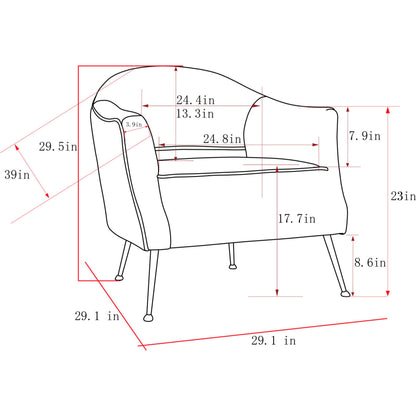 Lafayette Chair by Pasargad Home in gold and silver. Made from velvet in a modern style.