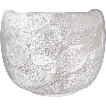 Napoli Modern Swivel Armchair by Pasargad Home in ivory. Made from polyester fabric in a modern style.