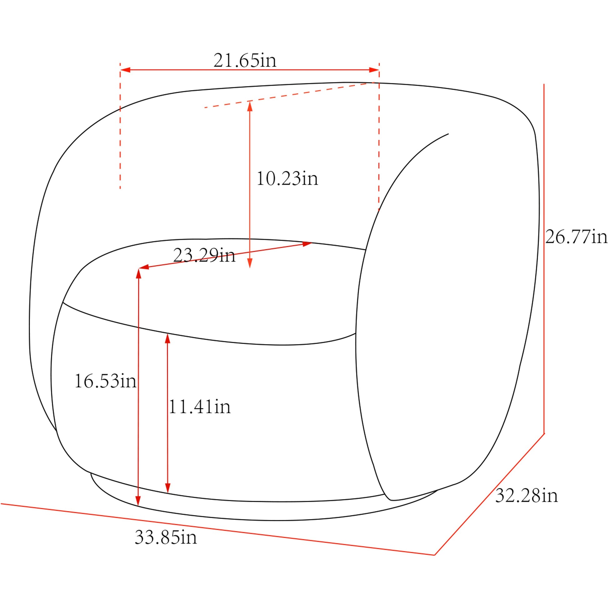 Napoli Modern Swivel Armchair by Pasargad Home in ivory. Made from polyester fabric in a modern style.