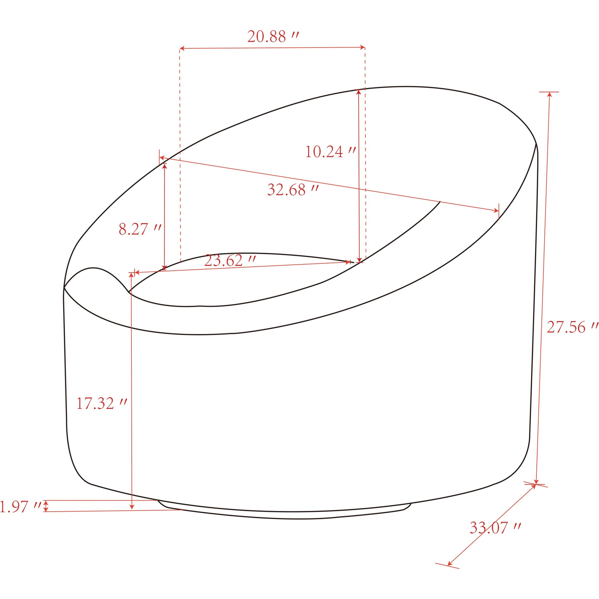 Sienna Swivel Chair by Pasargad Home. Made from polyester fabric in a modern style.