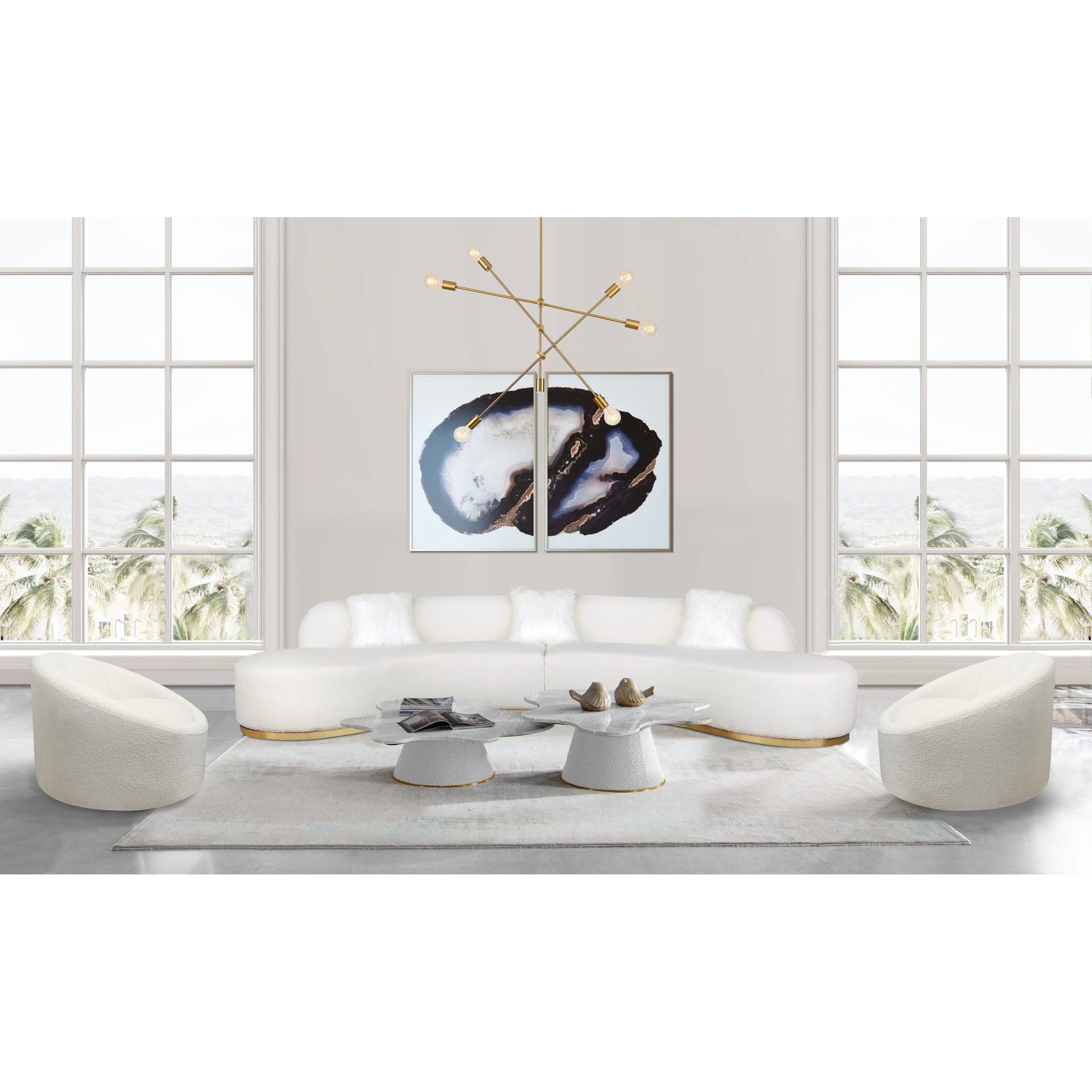 Sienna Swivel Chair by Pasargad Home. Made from polyester fabric in a modern style.