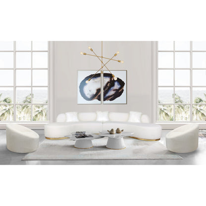 Sienna Swivel Chair by Pasargad Home. Made from polyester fabric in a modern style.