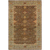 Dark Brown, Light Sage, Tan, Rust, Dusty Pink / 2' x 3'
