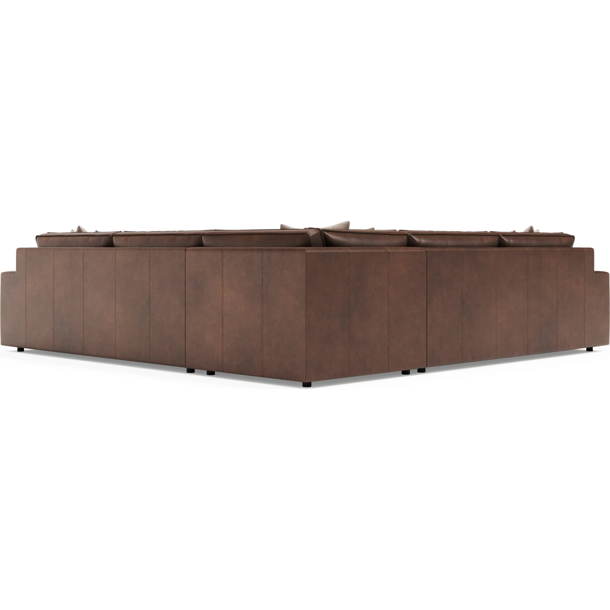 Nest 3-Piece Leather Sectional by Bernhardt in brown. Made from leather in a unique style.