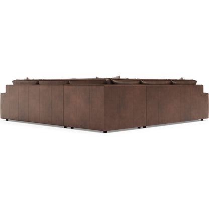 Nest 3-Piece Leather Sectional by Bernhardt in brown. Made from leather in a unique style.