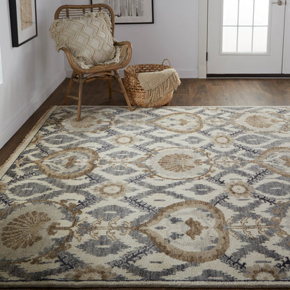 Beall Traditional Oriental Rug - 6712F by Feizy. Made from wool in a unique style.
