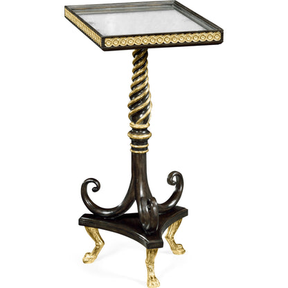 Buckingham End Table by Jonathan Charles in grey and charcoal wash. Made from oak in a traditional style.