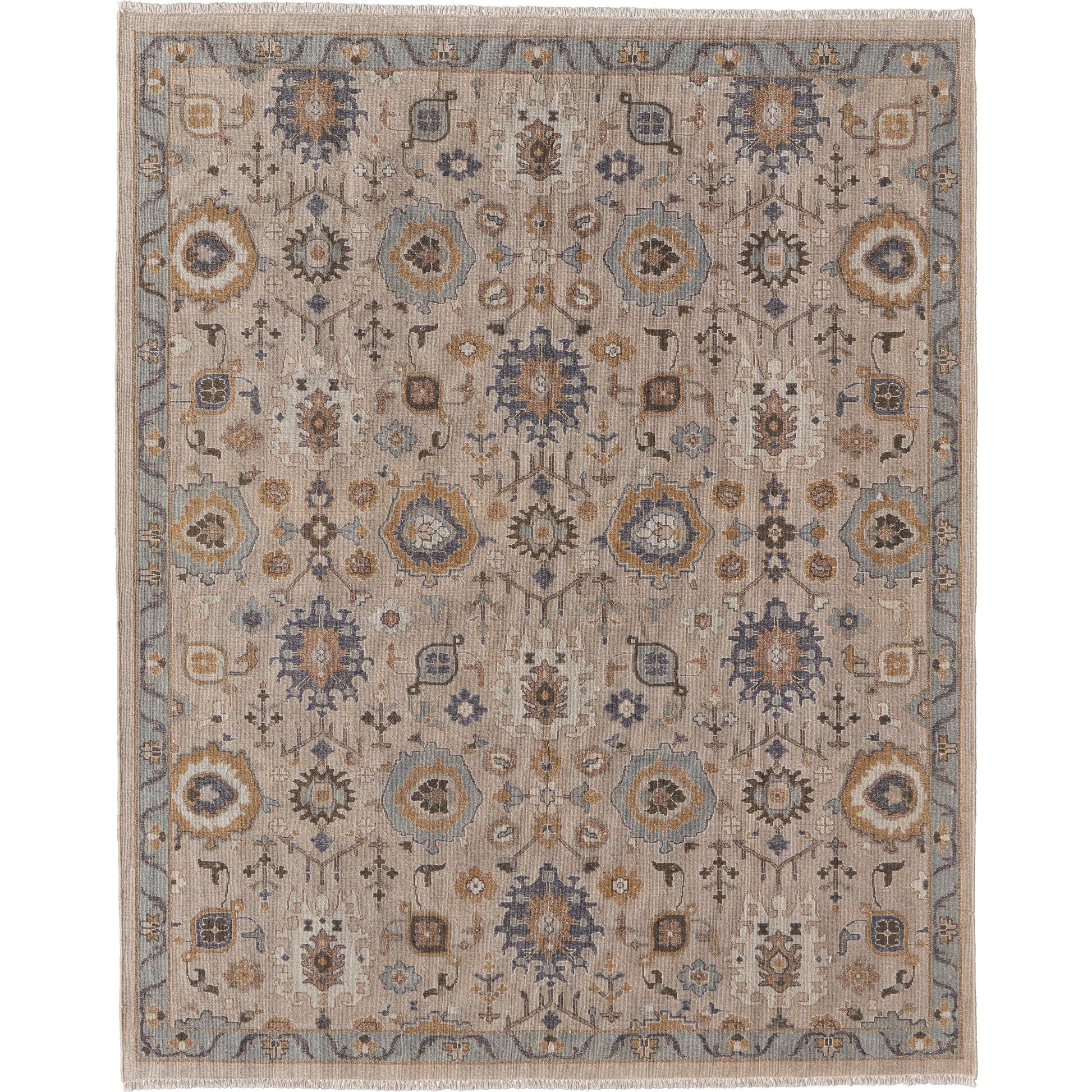 Corbitt Traditional Oriental Rug - 0613F by Feizy in tan, blue, gold. Made from unique in a unique style.