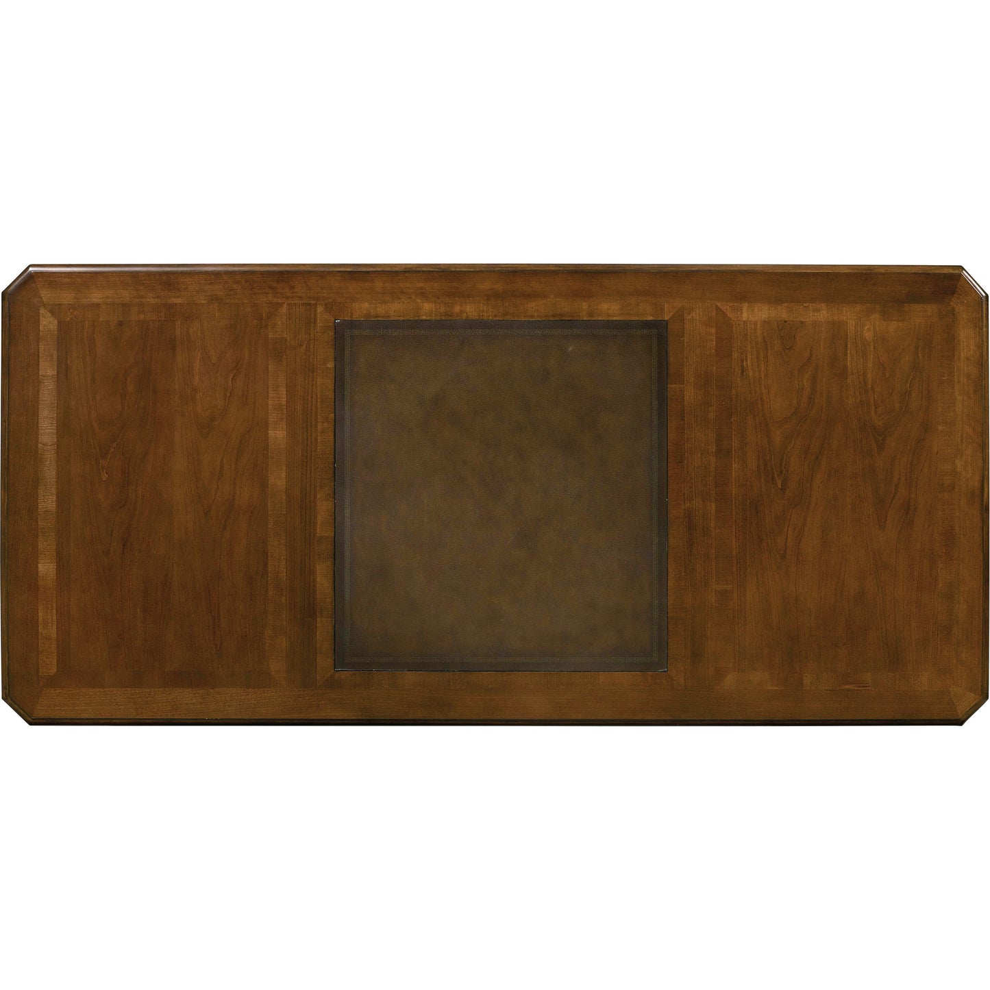 003 SI-1748479 | Additional Silo | Brookhaven Executive Desk by Hooker Furniture in cherry. Made from cherry veneers, bonded leather in a traditional style.