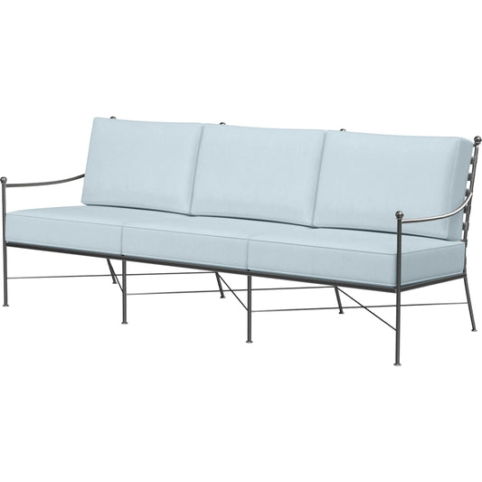 Provence Outdoor Sofa by Sunset West. Made from wrought iron in a modern style.