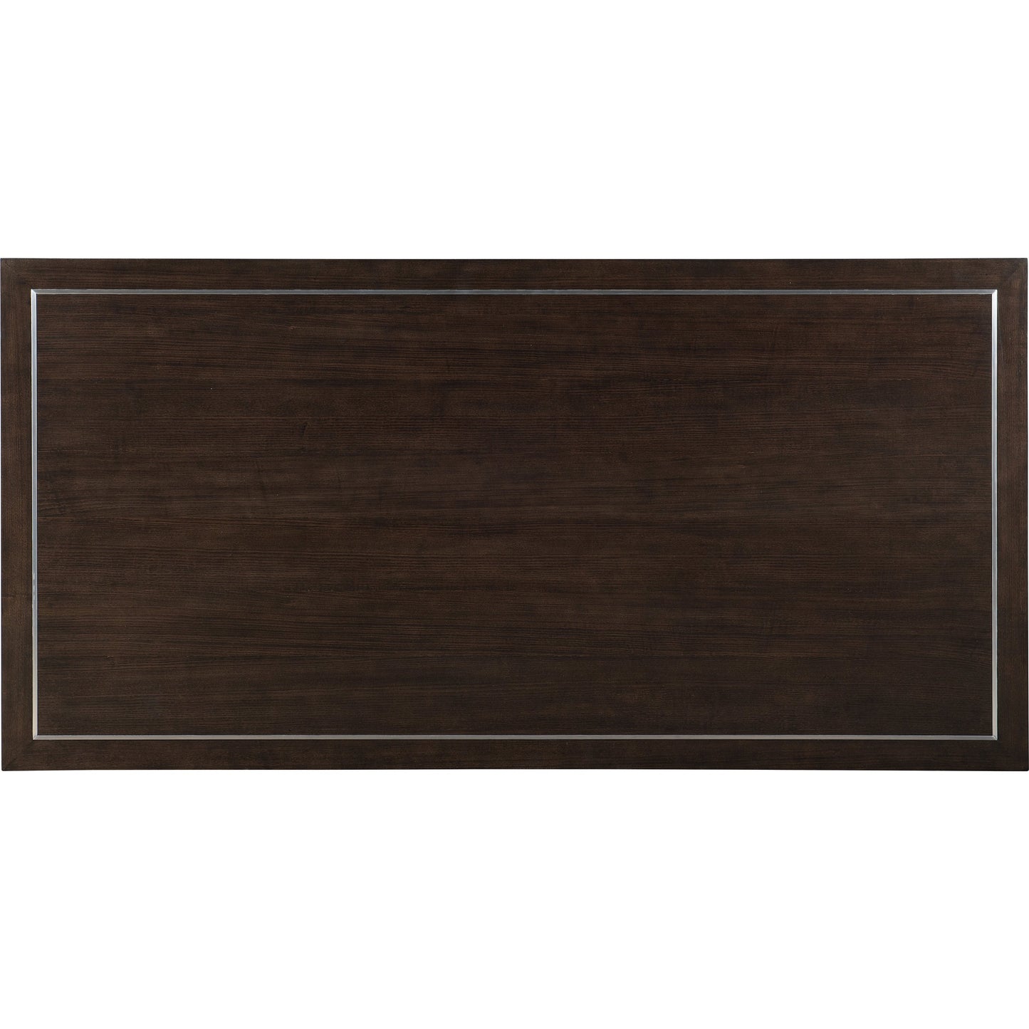 004 SI-1996325 | Additional Silo | House Blend Executive Desk by Hooker Furniture in dark roast. Made from quartered ash veneers, metal in a transitional style.