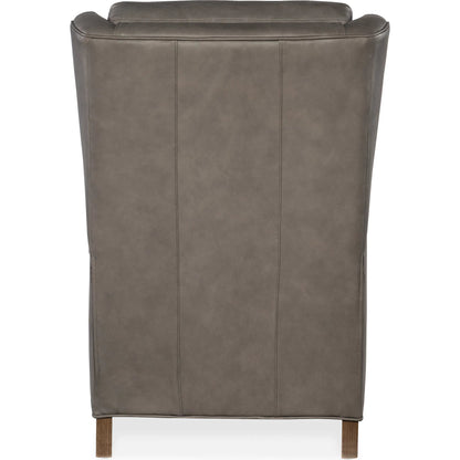 Thomas Recliner by Bradington-Young by Hooker Furniture. Made from leather in a unique style.