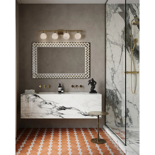 Dasari Accent Table by Currey and Company in brass. Made from aluminum in a modern style.