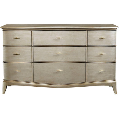 Starlite Dresser by A.R.T. Furniture in silver and peri. Made from parawood solids, primavera veneer in a transitional style.