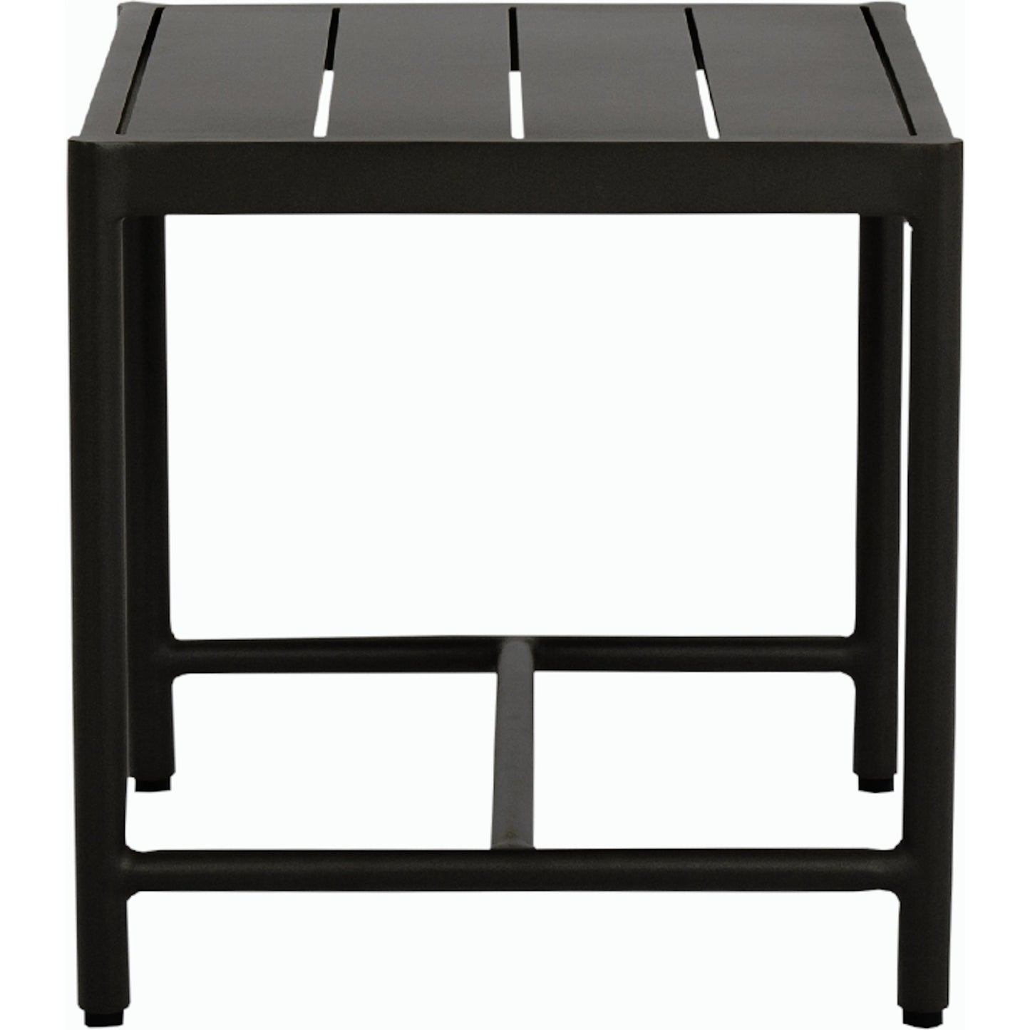 002 SI-2167116 | Additional Silo | Pietra Outdoor End Table by Sunset West in graphite. Made from olefin rope in a modern style.