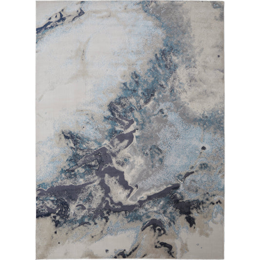 Astra Transitional Rug - 39L4F by Feizy in blue, gray, ivory. Made from polypropylene, polyester in a unique style.