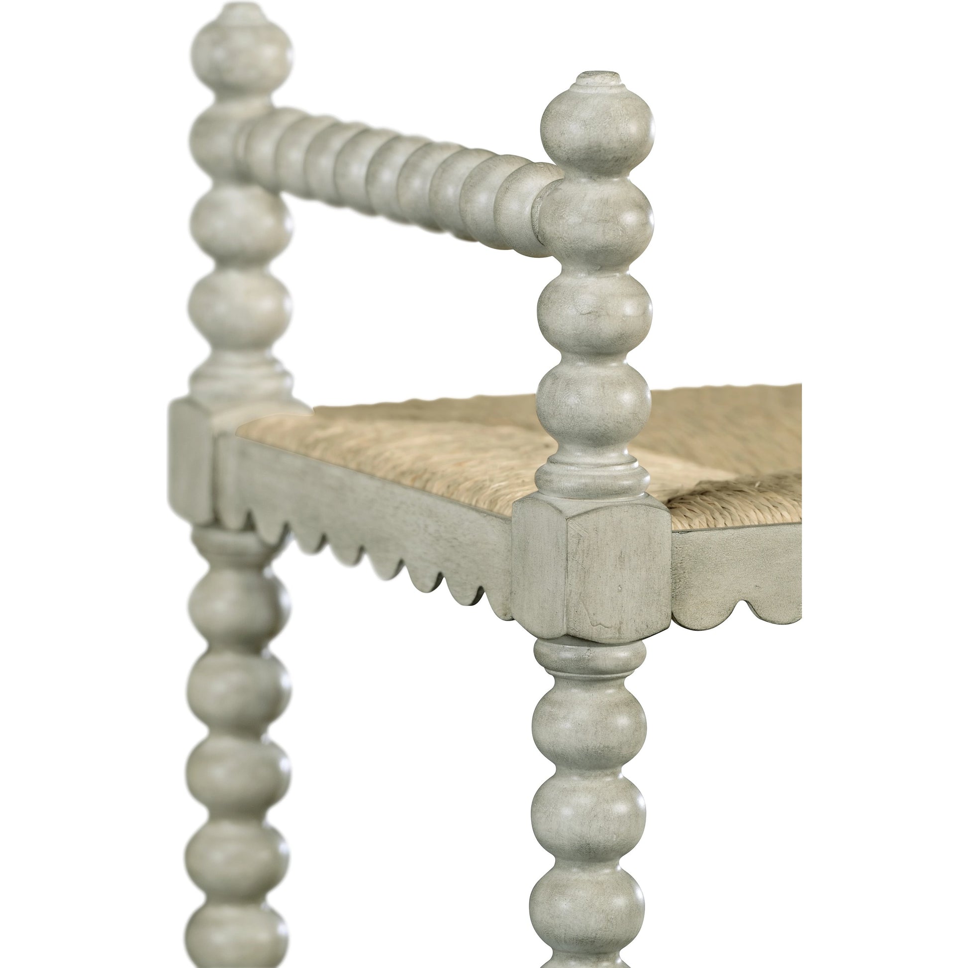 William Yeoward Bellingham Country Grey Single Bench by Jonathan Charles in grey and country gray. Made from acacia in a cottage & farmhouse style.