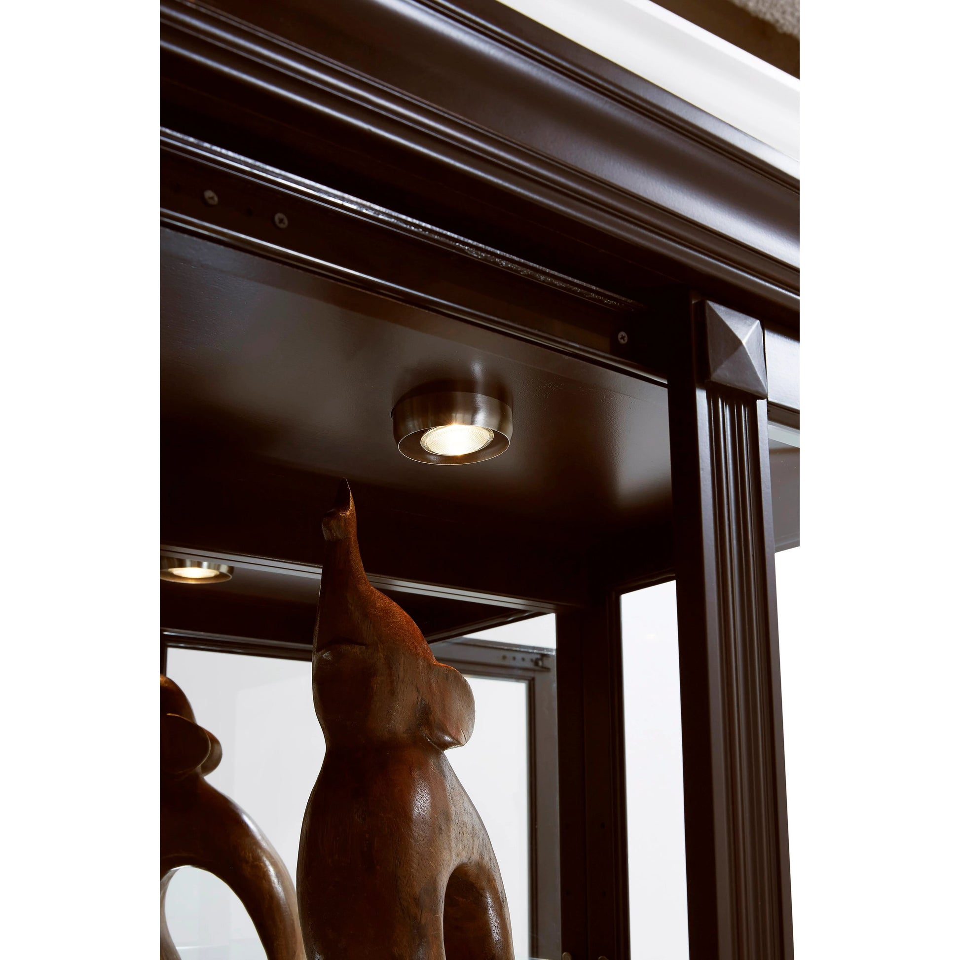 Two Way Sliding Door Curio Cabinet in Cherry Brown by Pulaski Furniture in dark cherry brown. Made from select hardwoods, primavera veneers, manufactured wood, fabric in a traditional style.