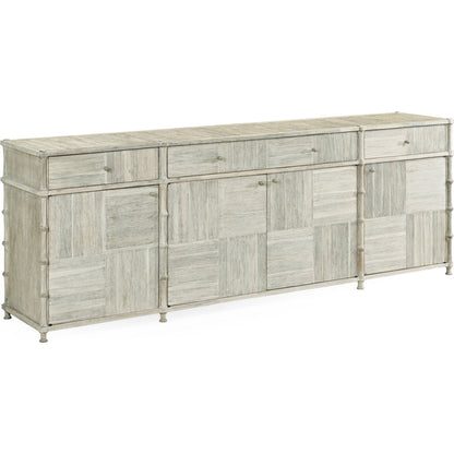 William Yeoward Bywater Credenza by Jonathan Charles in washed acacia. Made from acacia in a modern style.