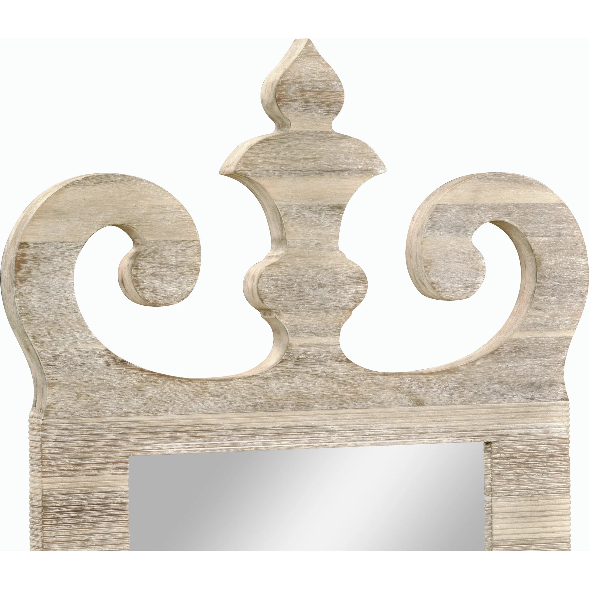William Yeoward Abbotsworth Mirror by Jonathan Charles in white and washed acacia. Made from acacia in a transitional style.