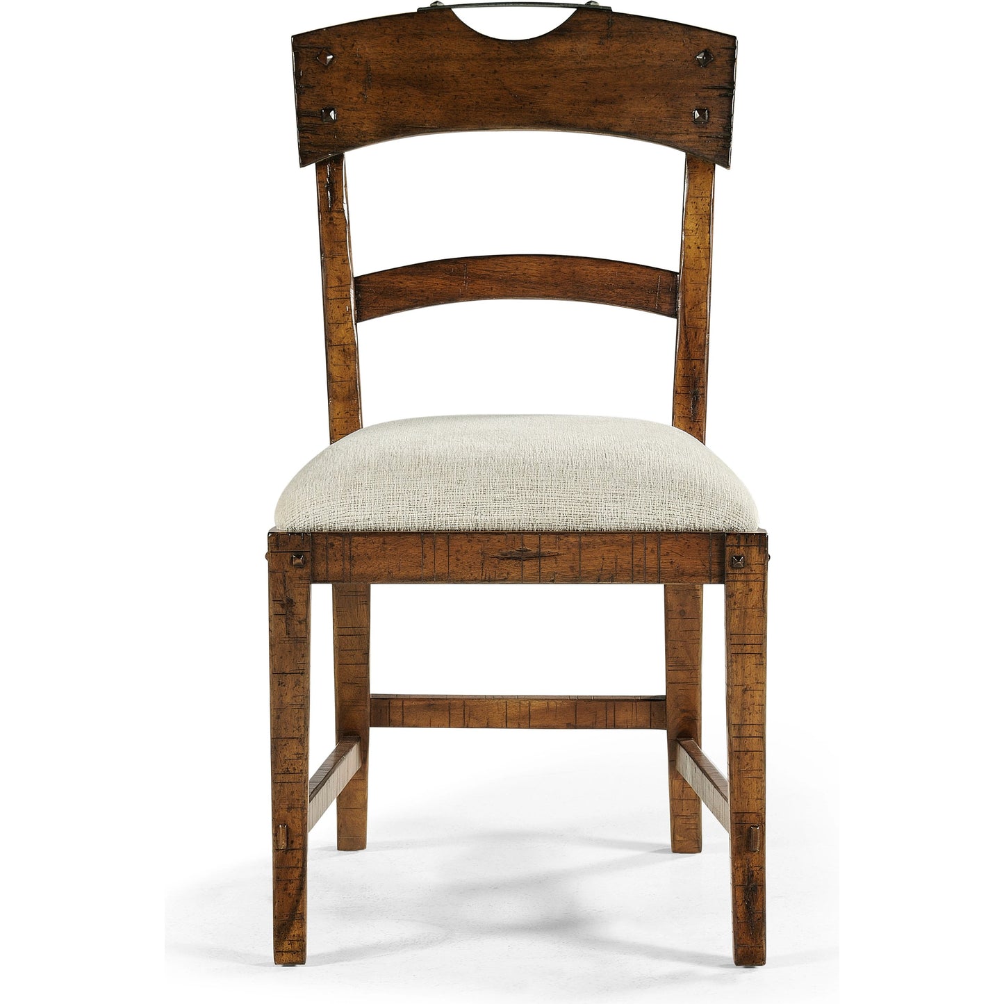 003 SI-1991009 | Additional Silo | Casual Accents Country Walnut Planked Side Chair by Jonathan Charles in country walnut. Made from acacia in a modern style.