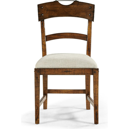 Casual Accents Country Walnut Planked Side Chair by Jonathan Charles in country walnut. Made from acacia in a modern style.