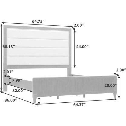 West End Loft Upholstered Bed by Pulaski Furniture in tuxedo. Made from rubberwood in a modern style.