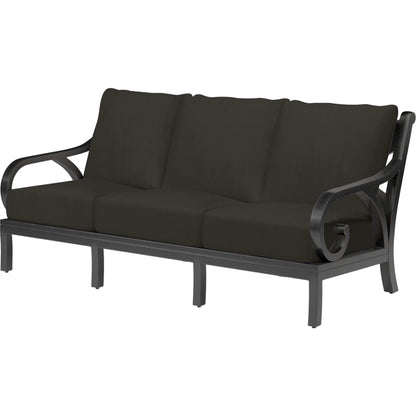 Monterey Outdoor Sofa by Sunset West in browns. Made from aluminum in a cottage & farmhouse style.