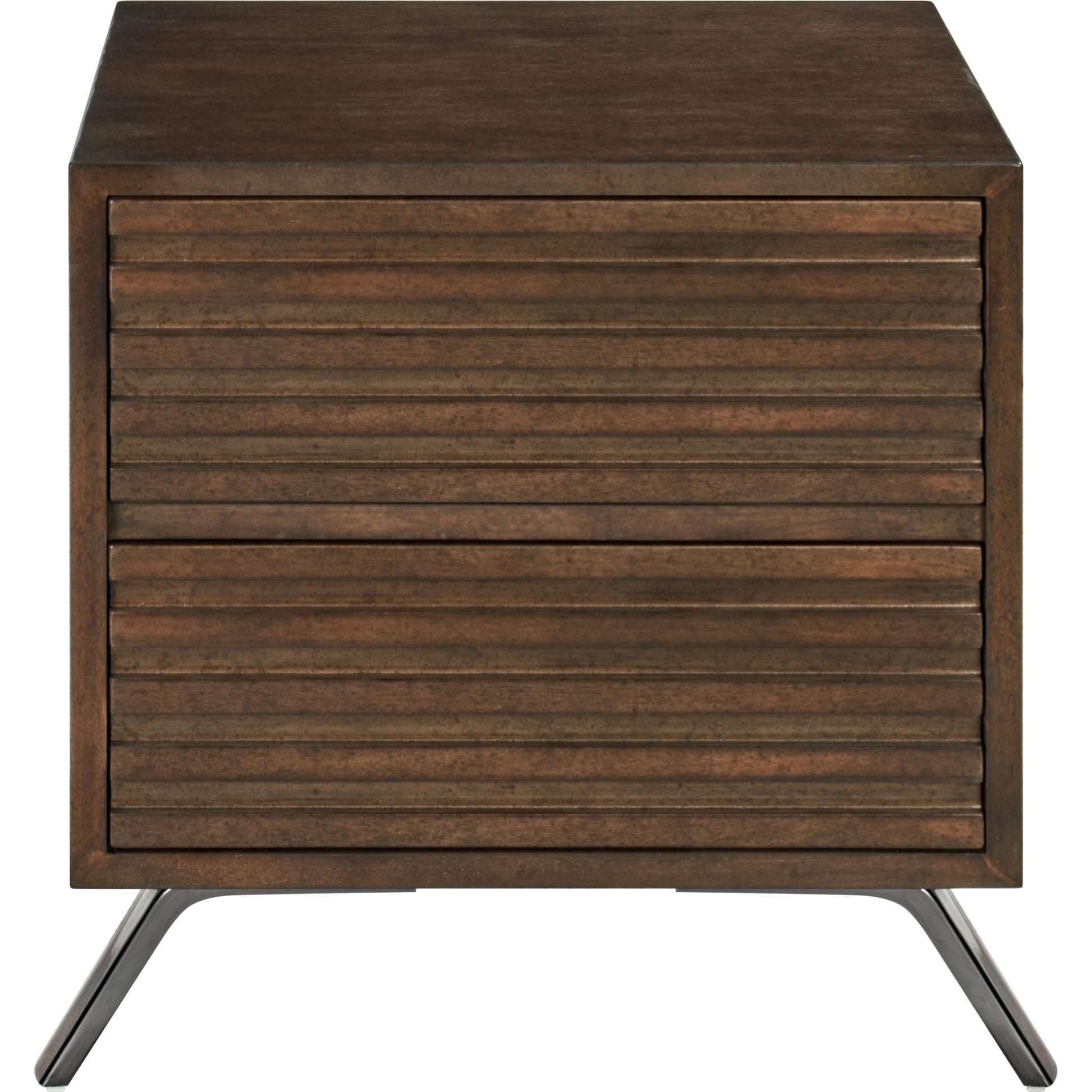 Zest 2-Push Drawer Nightstand by Zest in espresso. Made from mdf, particle board in a modern style.