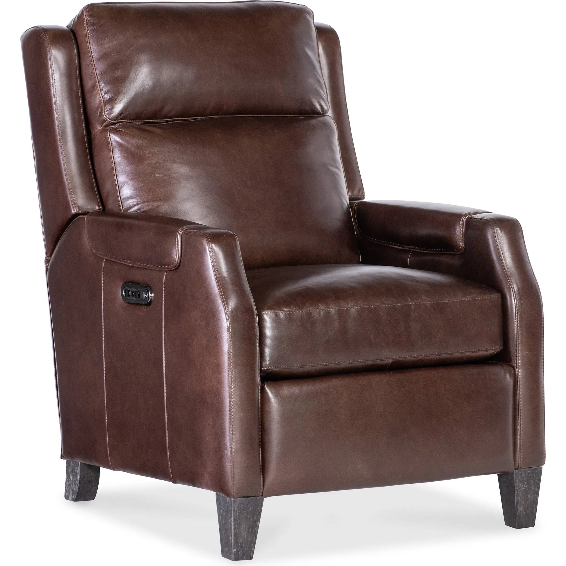 Nelson Power Recliner with Power Headrest by Hooker Furniture in dark wood. Made from unique in a traditional style.