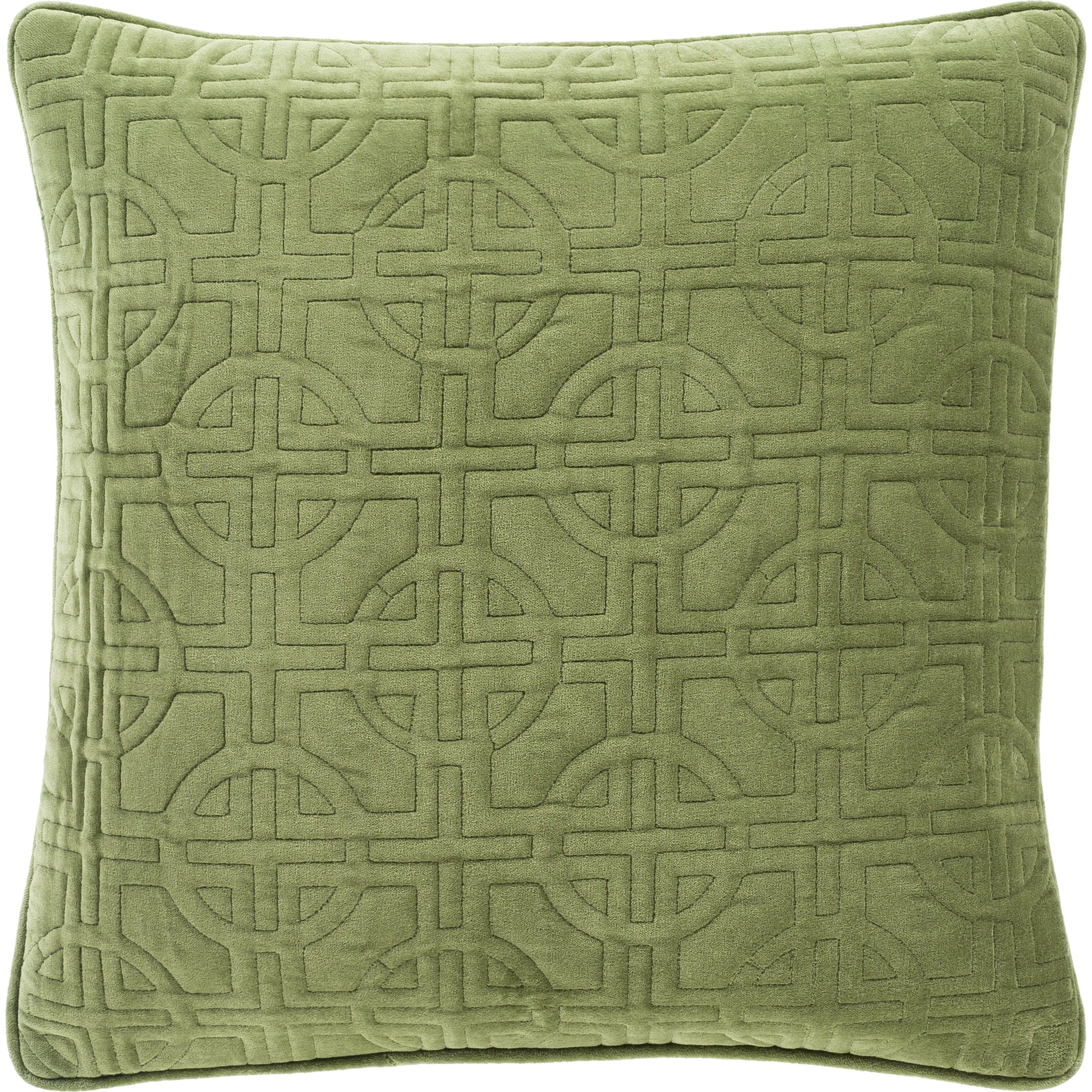 Quilted Cotton Velvet Pillow - 24111 by Surya. Made from 100% cotton in a transitional style.