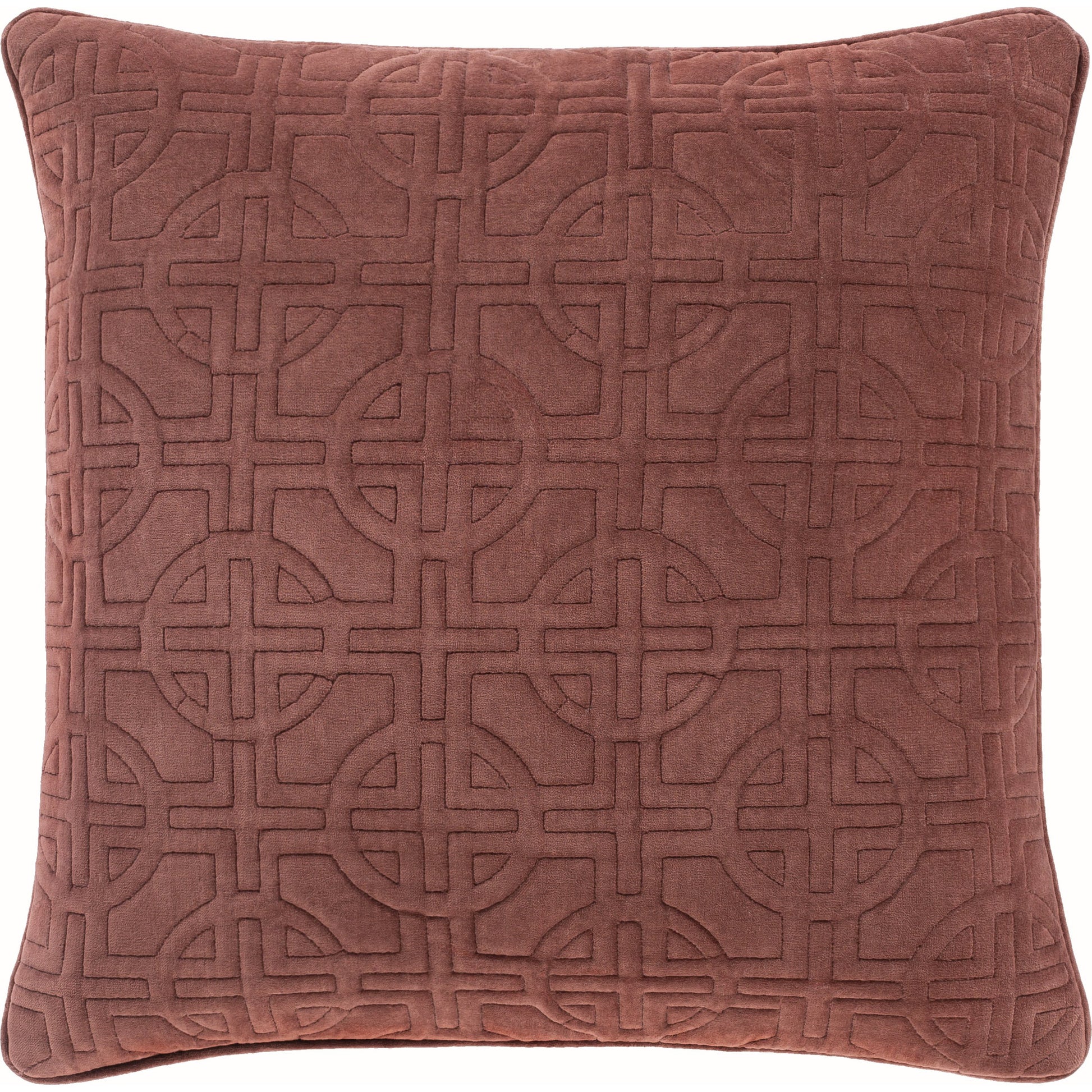 Quilted Cotton Velvet Pillow - 24111 by Surya. Made from 100% cotton in a transitional style.