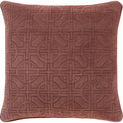 Quilted Cotton Velvet Pillow - 24111 by Surya. Made from 100% cotton in a transitional style.