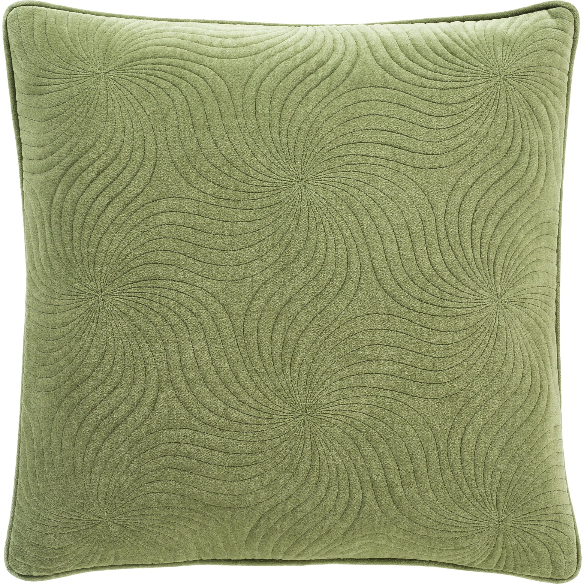 Quilted Cotton Velvet Pillow - 23112 by Surya. Made from 100% cotton in a transitional style.
