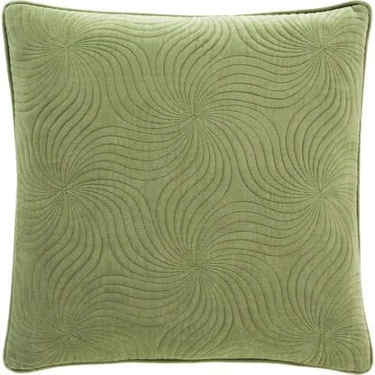 Quilted Cotton Velvet Pillow - 23112 by Surya. Made from 100% cotton in a transitional style.