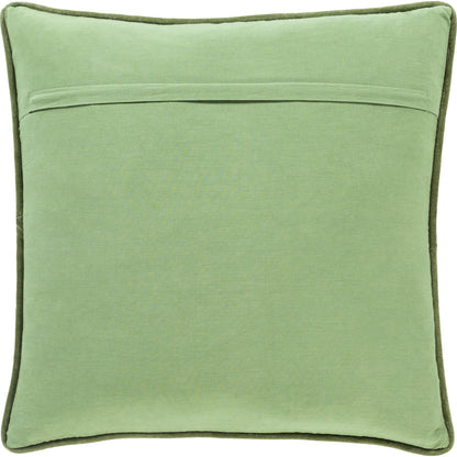 Quilted Cotton Velvet Pillow - 23112 by Surya. Made from 100% cotton in a transitional style.