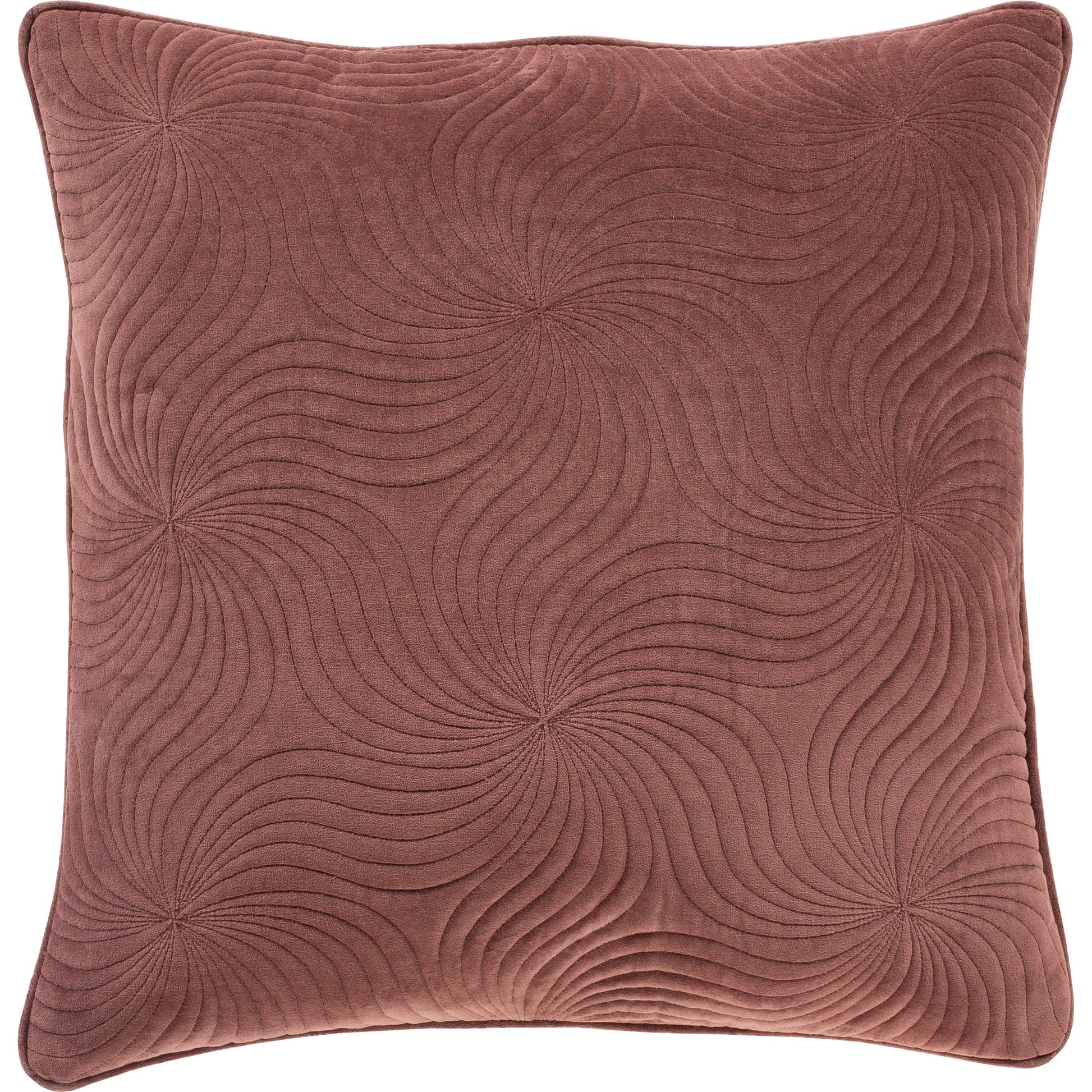 Quilted Cotton Velvet Pillow - 23112 by Surya. Made from 100% cotton in a transitional style.