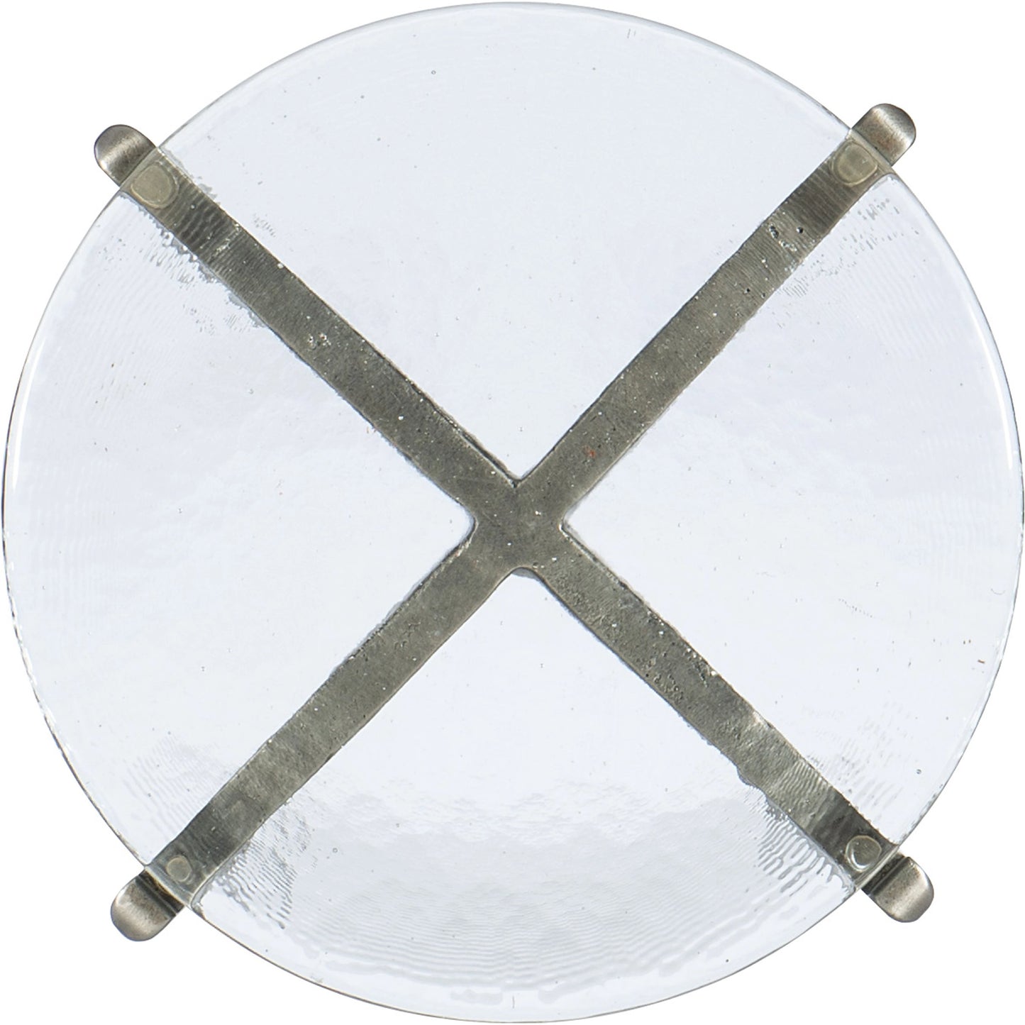 002 SI-1959558 | Additional Silo | Chapman Round Drink Table by Hooker Furniture in pewter. Made from metal, glass in a modern style.